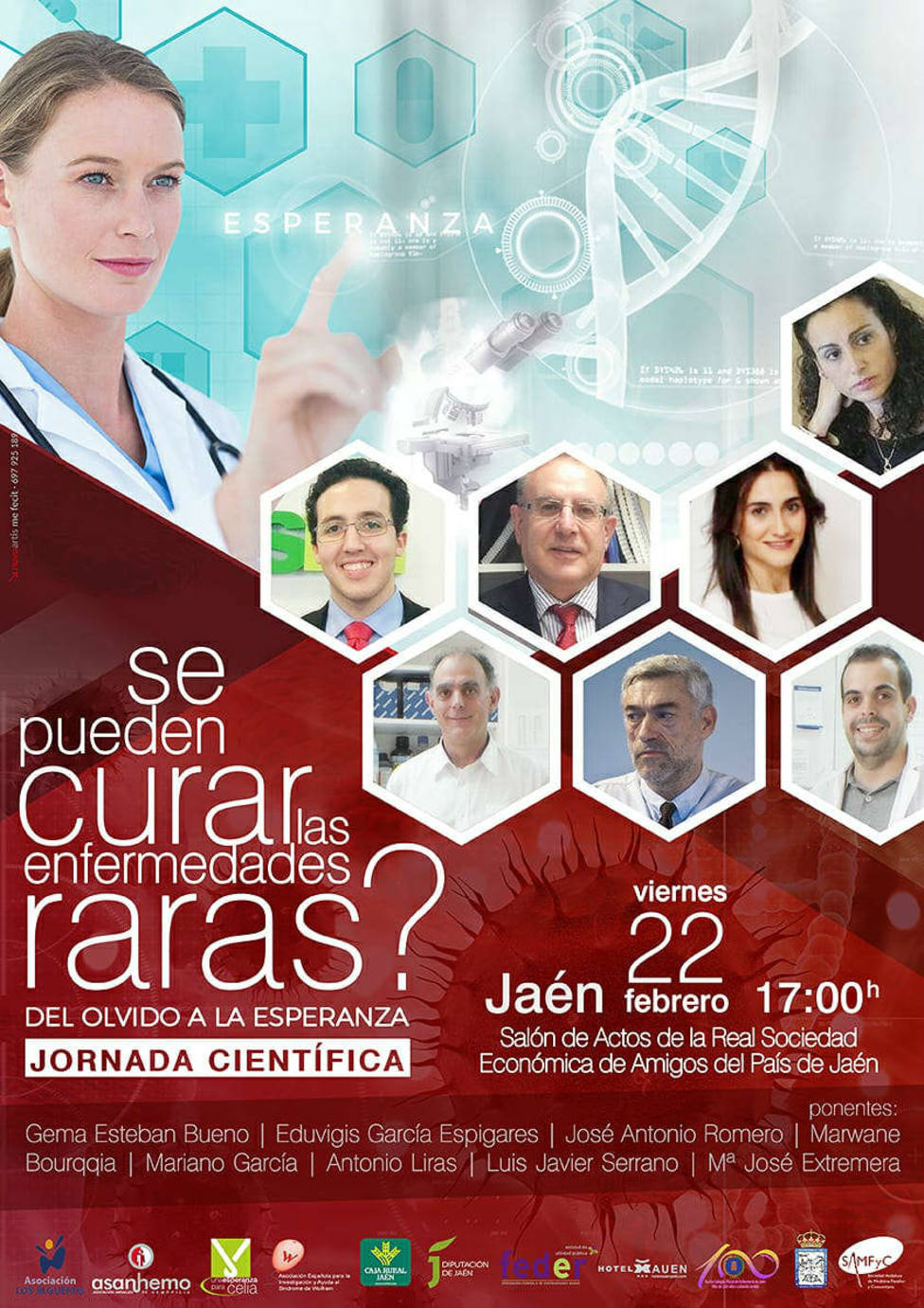 I Jornada científica en Jaén sobre enfermedades raras y ultra raras