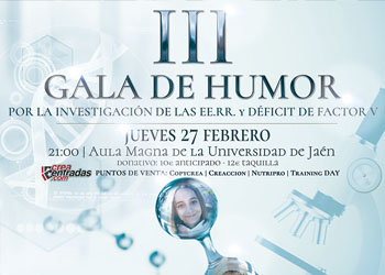 III Gala del humor 27 de febrero de 2020. Aula Magna UJA, 21:00h