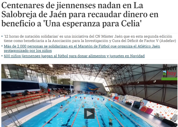 12 horas nadando en Jaén Hoy