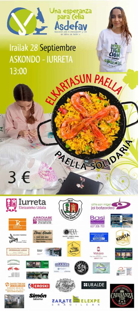 Cartel Segunda paella solidaria